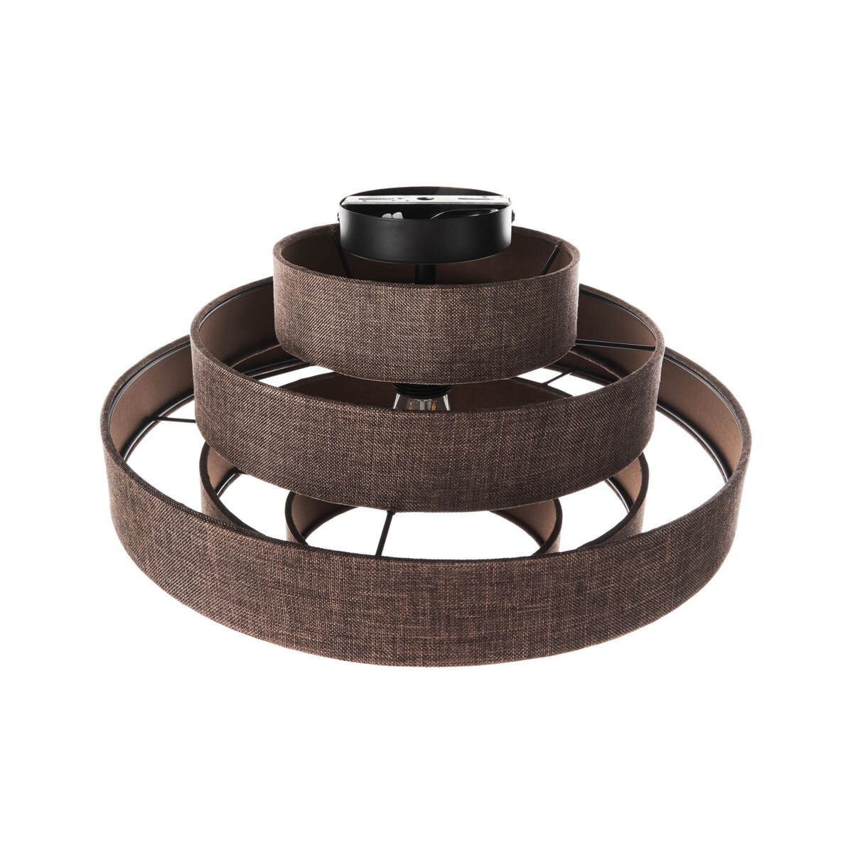 Lampa sufitowa EREBATO Len Brązowy