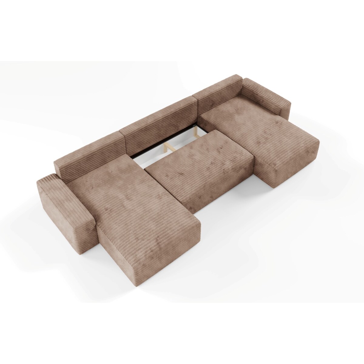 Narożnik COCO U z funkcją spania Kolor: TILIA 17