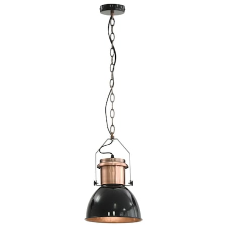 vidaXL Lampy sufitowe, 2 szt., czarne, okrągłe, E27