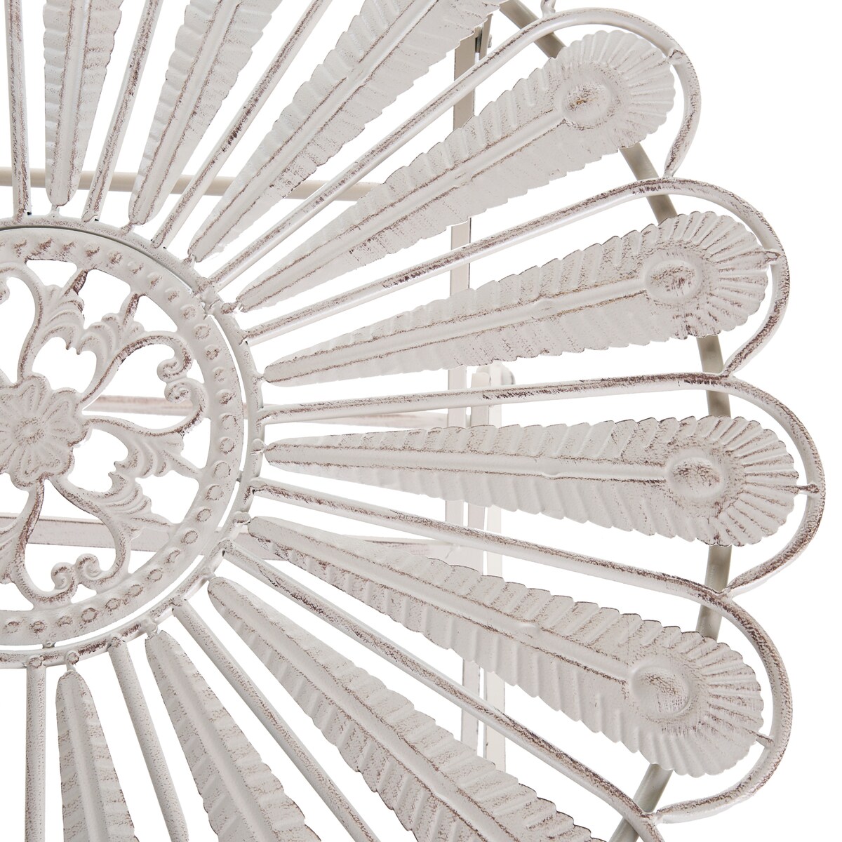 Stolik bistro PAVIA 71 cm 71 cm Metal Złamana biel