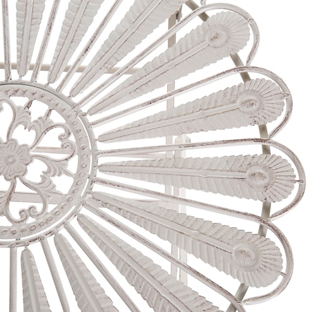 Stolik bistro PAVIA 71 cm 71 cm Metal Złamana biel