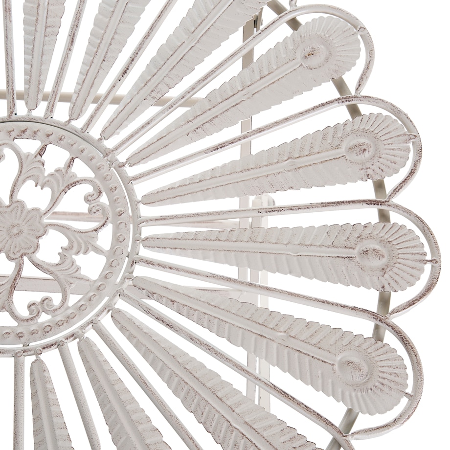 Stolik bistro PAVIA 71 cm 71 cm Metal Złamana biel