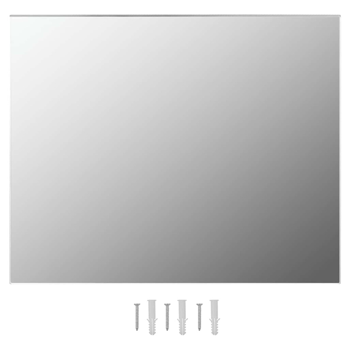 vidaXL Lustro ścienne z lampkami LED, bez ramy, prostokątne, szklane