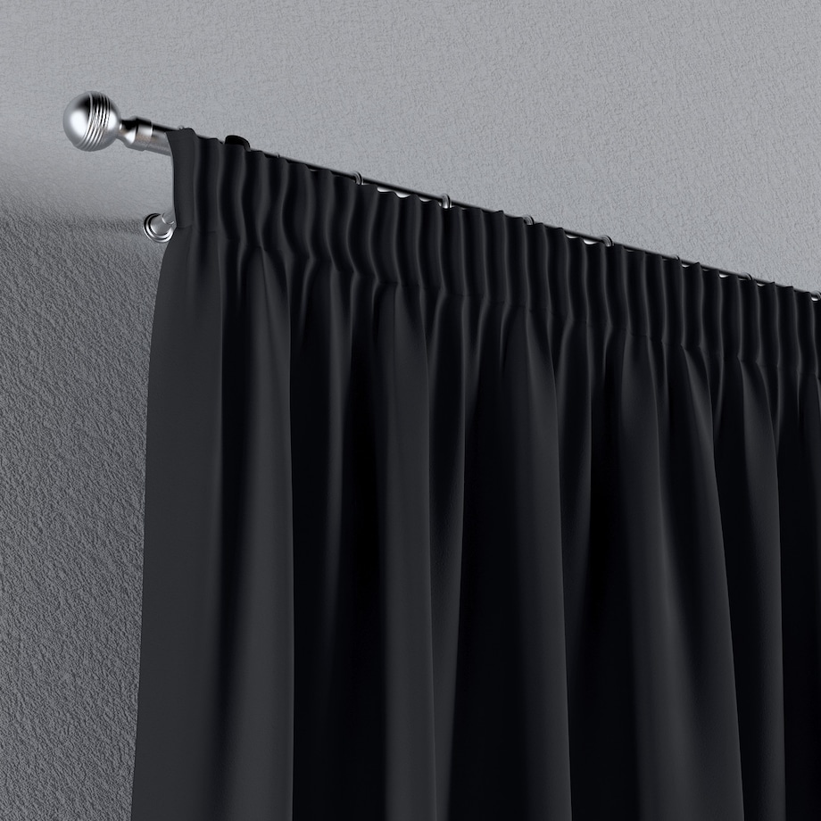 Zasłona na taśmie marszczącej 1 szt. 130x245 czarny