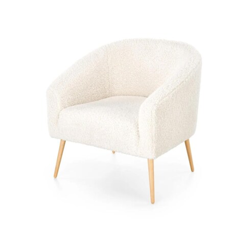 Fotel do salonu GRIFON 2 kremowy/naturalny