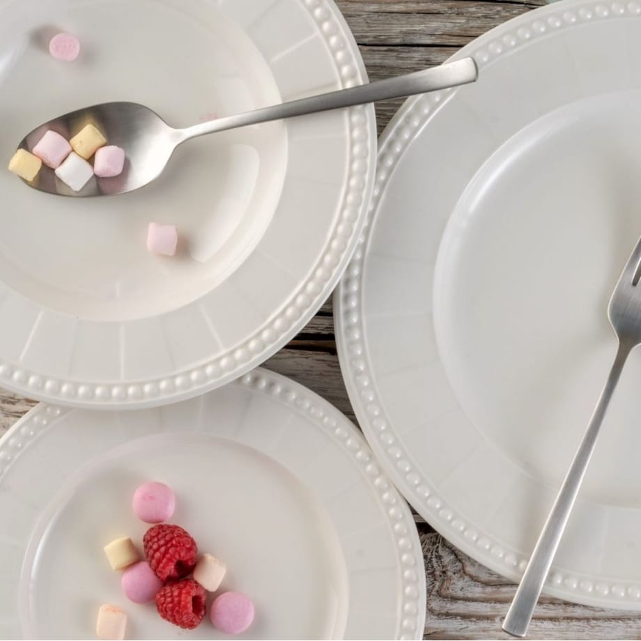 VILLA ITALIA Serwis obiadowy na 6 osób VENICE WHITE