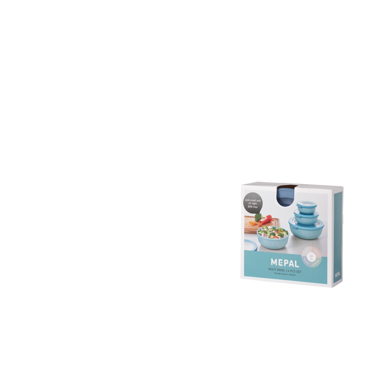 Zestaw 4 misek Cirqula okrągła 350 750 1250 2250 Nordic Blue 106232015700