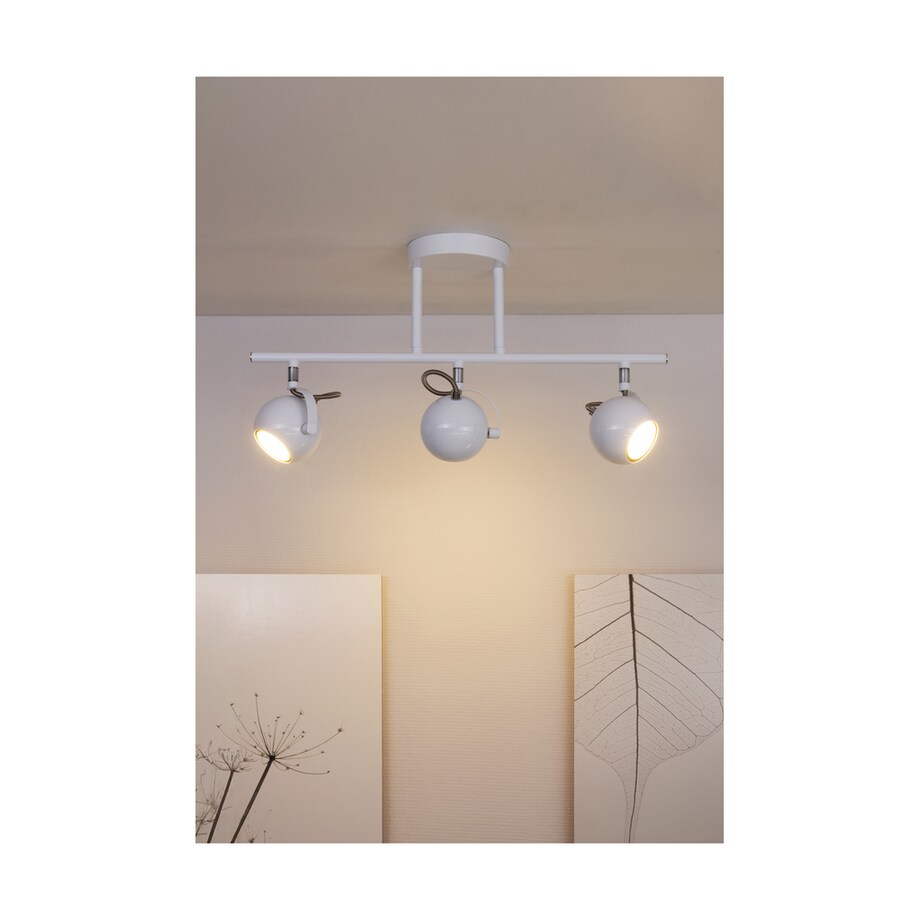 Lampa Sufitowa BRITOP Lighting 3xGU10 50W Kompozycja Chromu i Bieli w Klasycznym Designie, 1 szt.