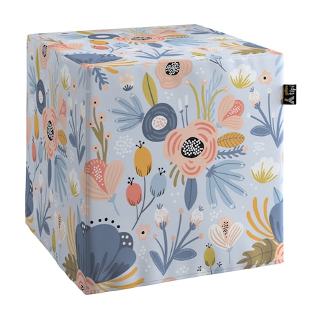 Puf kostka Nano, niebieski, 40 x 40 x 40 cm, Magic Collection
