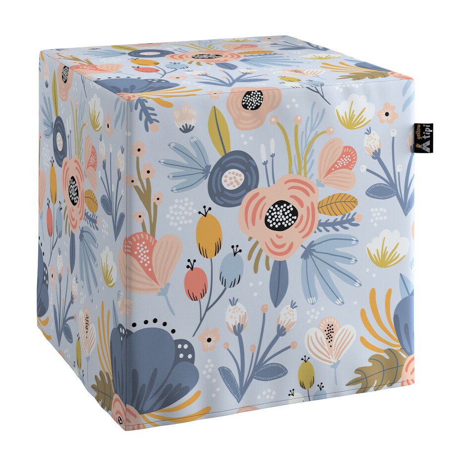 Puf kostka Nano, niebieski, 40 x 40 x 40 cm, Magic Collection