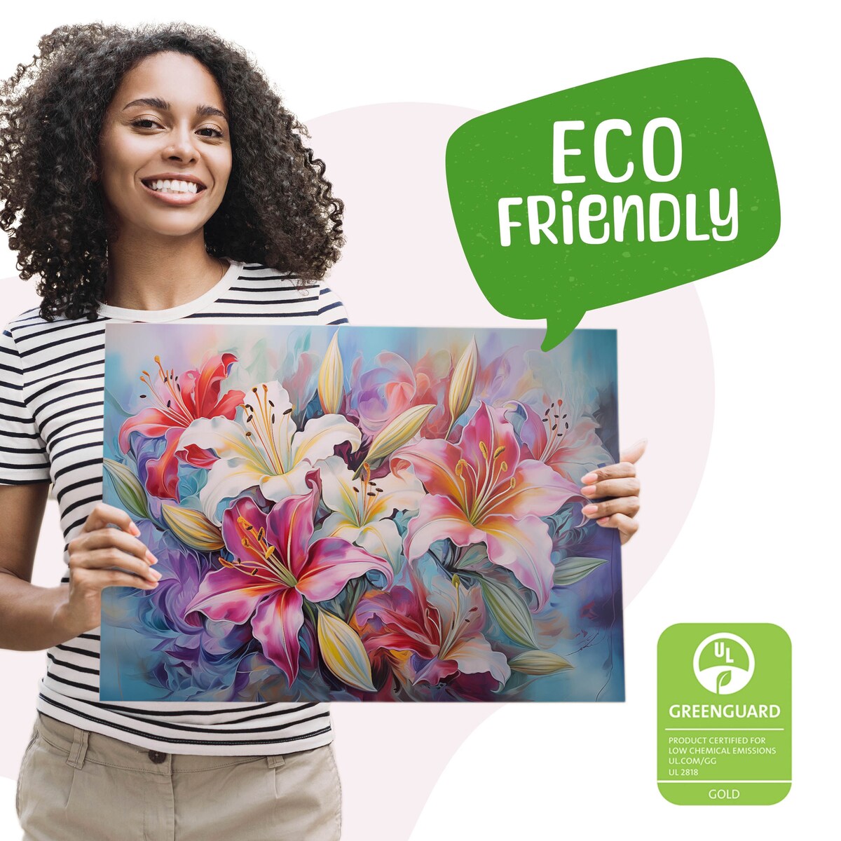 Obraz Do Sypialni Kolorowe Lilie Kwiaty Natura Rośliny Abstrakcja 120x80cm