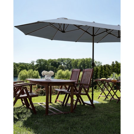 Parasol ogrodowy 460 cm SIBILLA Szary