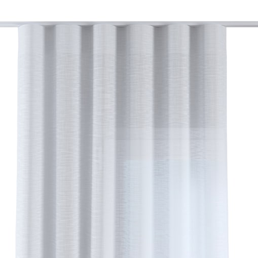 Zasłona na taśmie wave 130x260 prześwitujący biały