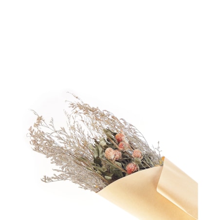 Bukiet suszonych kwiatów 65 cm pomarańczowo-zielony AZUEL