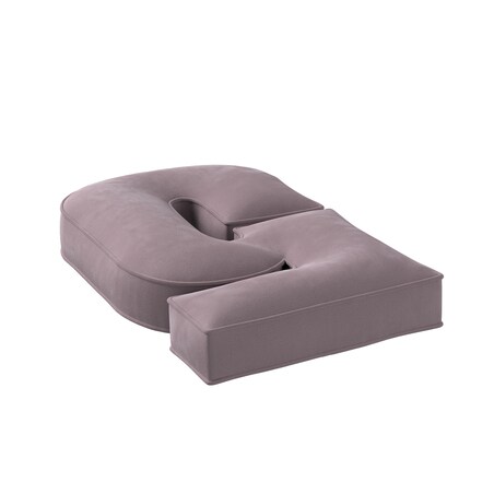 Poduszka Cyferka 5, zgaszony róż, 25 x 40 cm, Posh Velvet