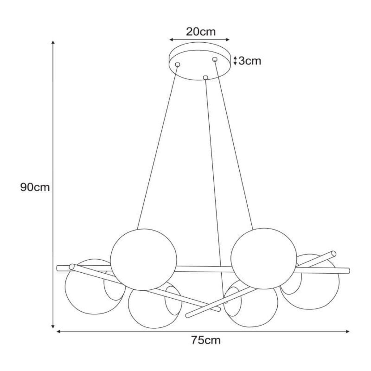 Lampa wisząca K-4967 z serii ARTON