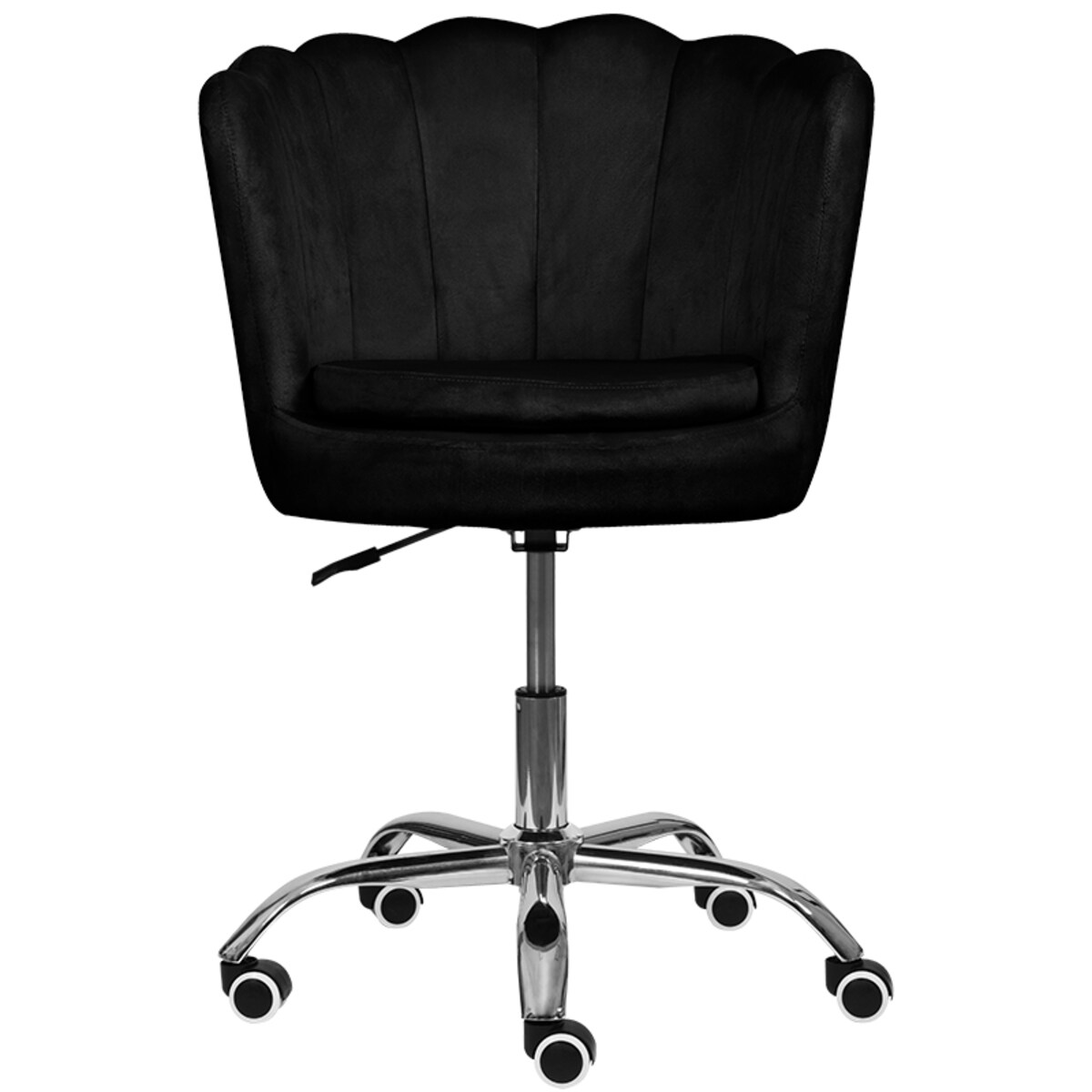 Fotel biurowy krzesło obrotowe regulowane welurowe muszelka