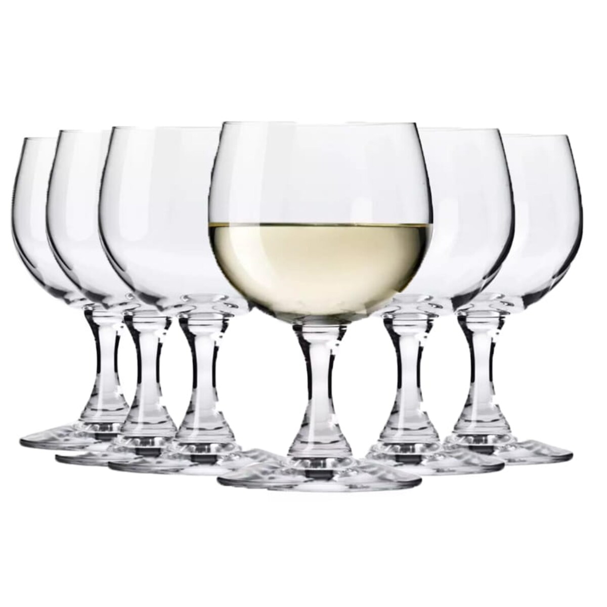 Kieliszki do Wina Czerwonego Białego Basic Krosno Pure 250 ml Klasyczne 6 szt
