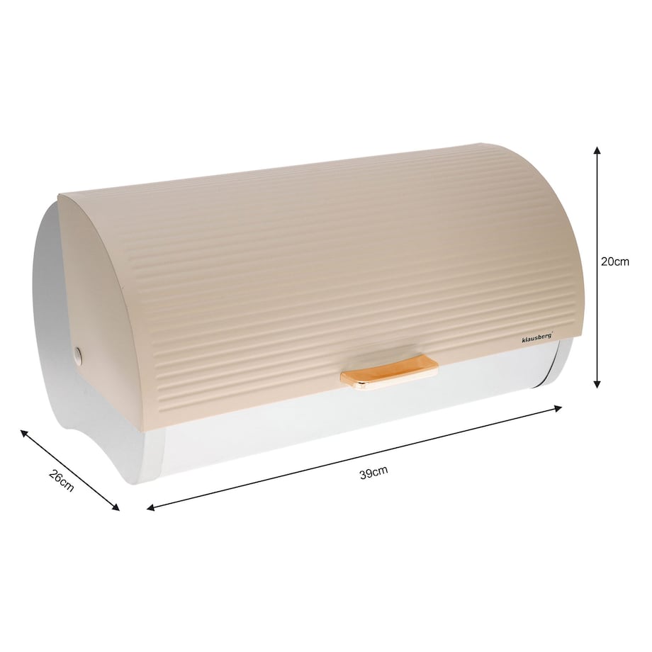 Chlebak stalowy pojemnik na chleb pieczywo bułki KLAUSBERG