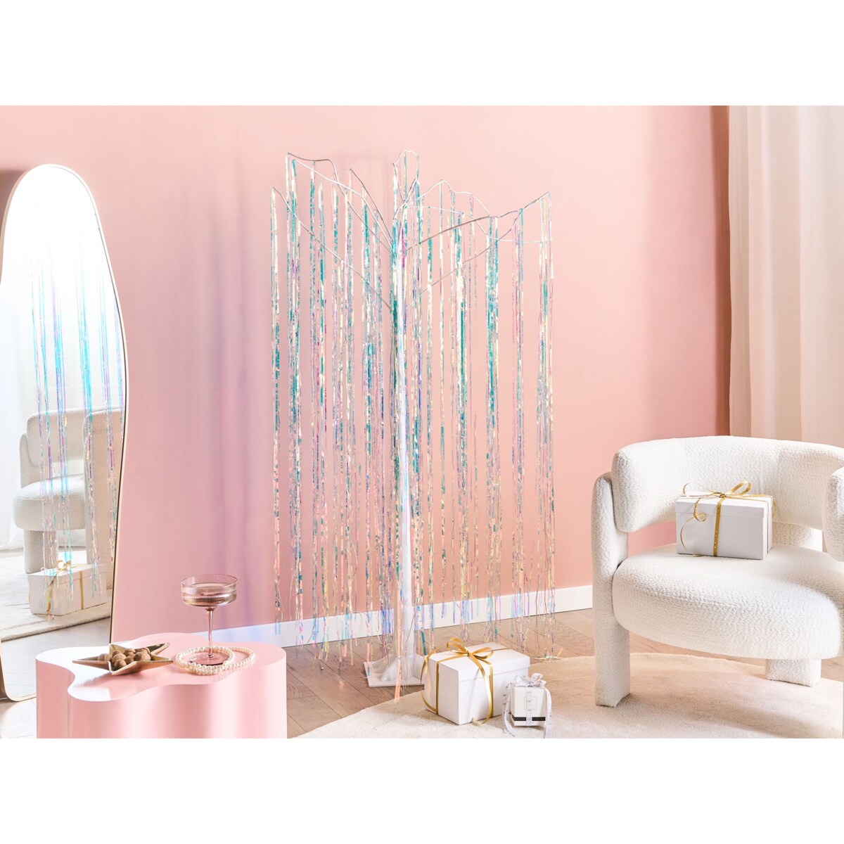 Dekoracja ogrodowa LED BOREN Drzewko 163 cm Kolorowy