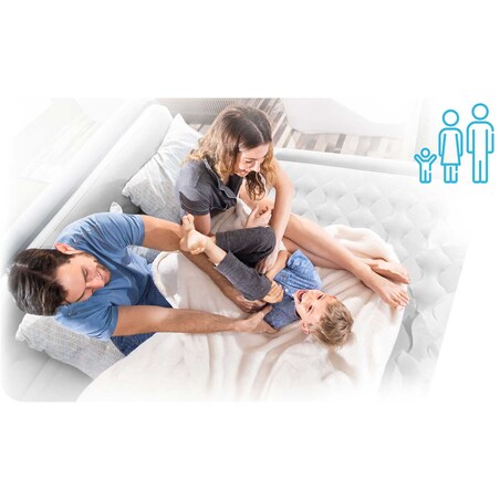 Materac dmuchany Intex z pompką łóżko dwuosobowe 203x152x46 cm 64906ND