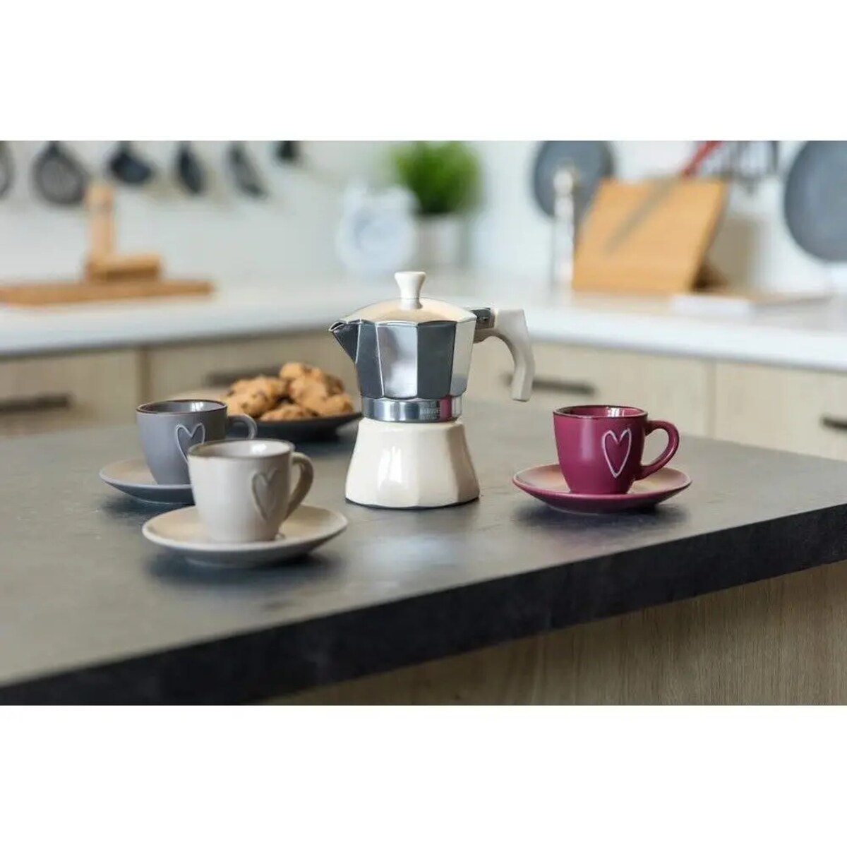 KAWIARKA ZAPARZACZ MOCNEJ KAWY 6 filiżanki espresso mocny smak aluminium