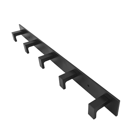 Wieszak Ścienny Na Ręczniki 5 Haków, Czarny