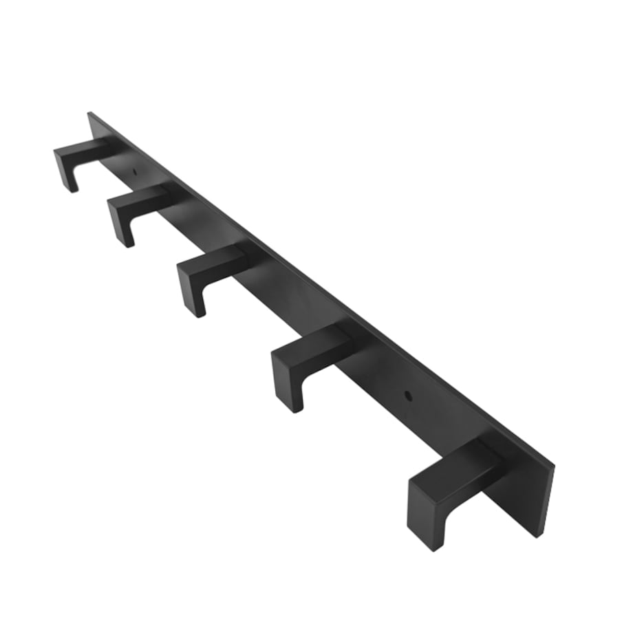 Wieszak Ścienny Na Ręczniki 5 Haków, Czarny