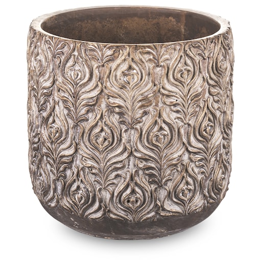 Osłonka cementowa 21x21x21 cm SIMENTA-2 złota