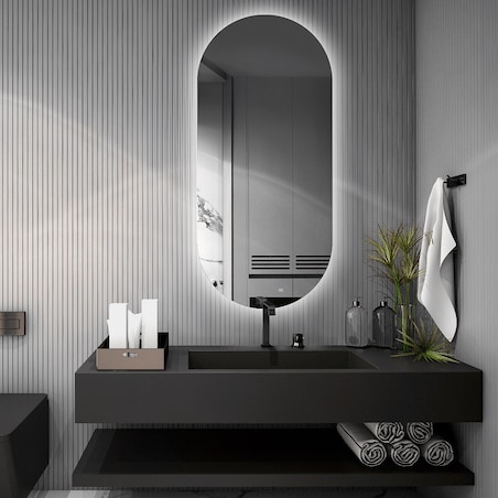 Lustro owalne z podświetleniem - NIKO LED