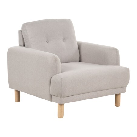 Zestaw wypoczynkowy tapicerowany beżowoszary TUVE