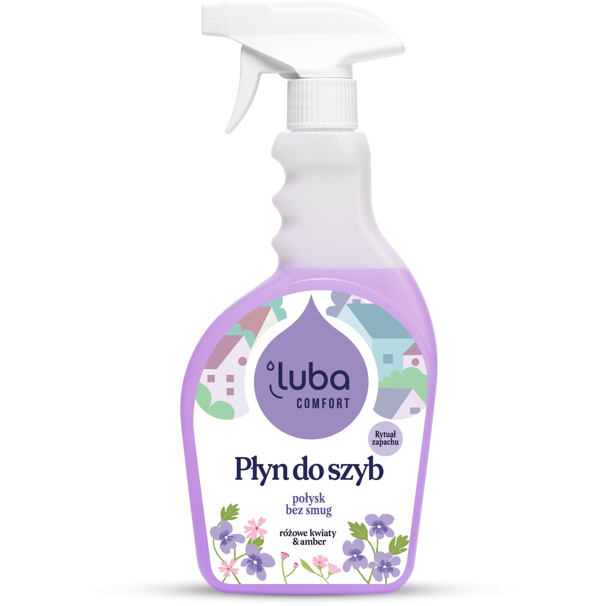 Comfort Perfumowany Płyn do szyb 500 ml Różowe Kwiaty & Amber