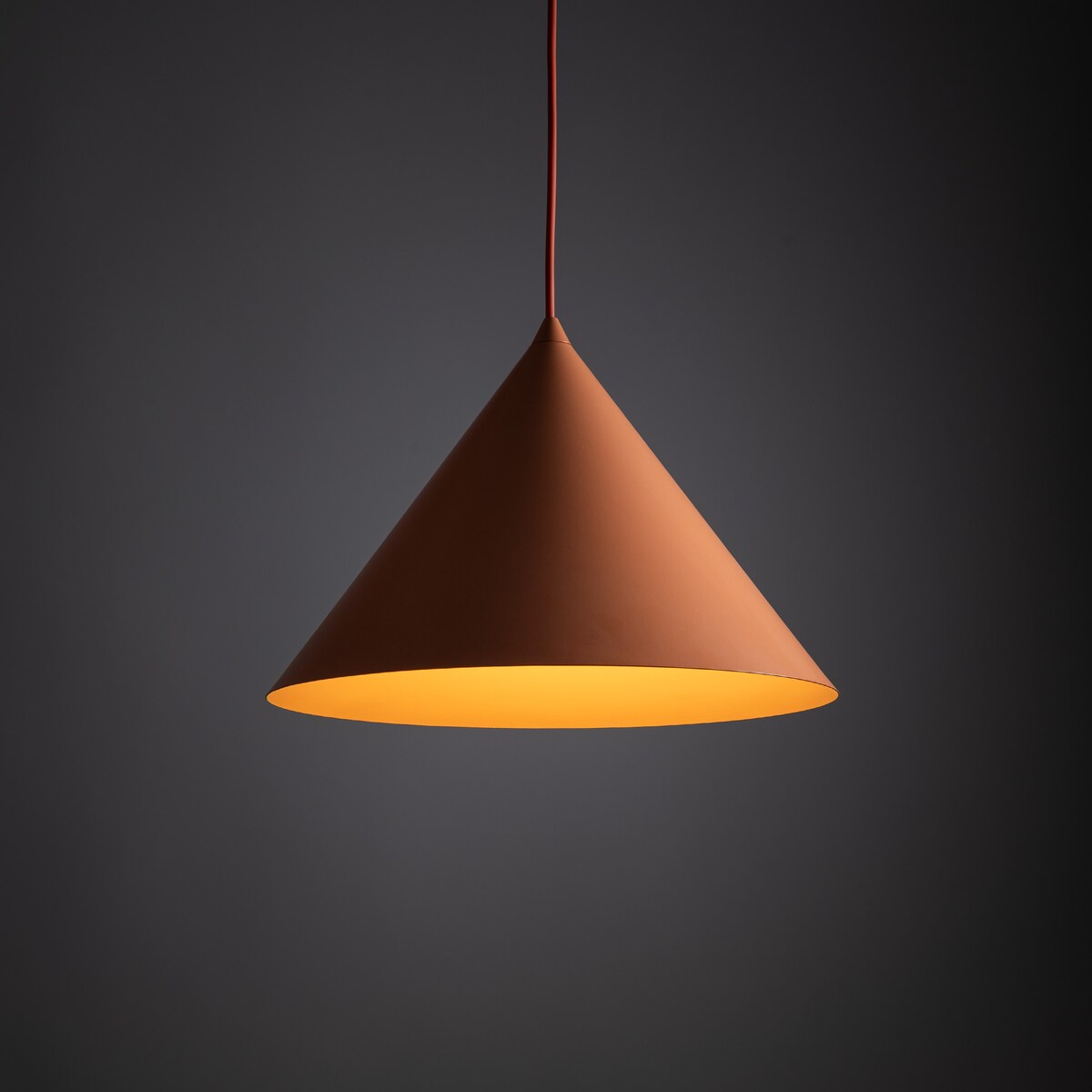 Lampa wisząca TK Lighting CONO L 11385 pomarańczowa E27 loft nowoczesna regulowana do salonu i kuchni