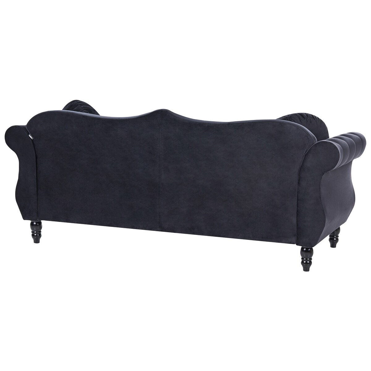 Komplet wypoczynkowy dla 5 osób SKIEN Welur Czarny