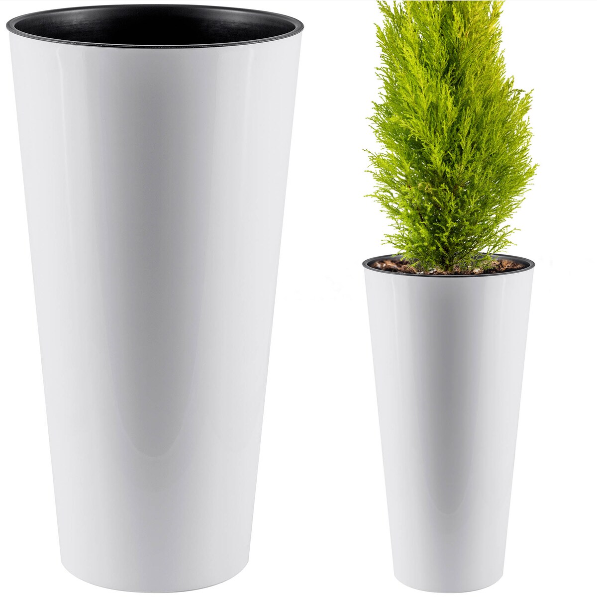 Donica Wysoka Z Wkładem Doniczka Ogrodowa 47,6 Cm