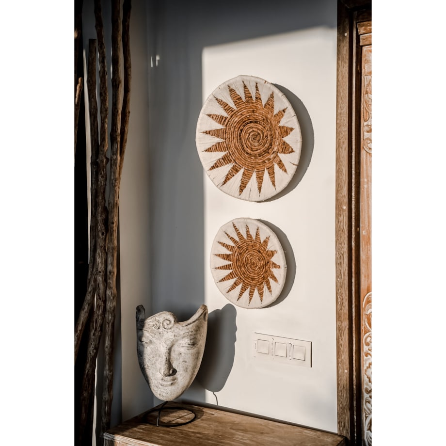 TALERZ Z BANANOWCA BIAŁY L