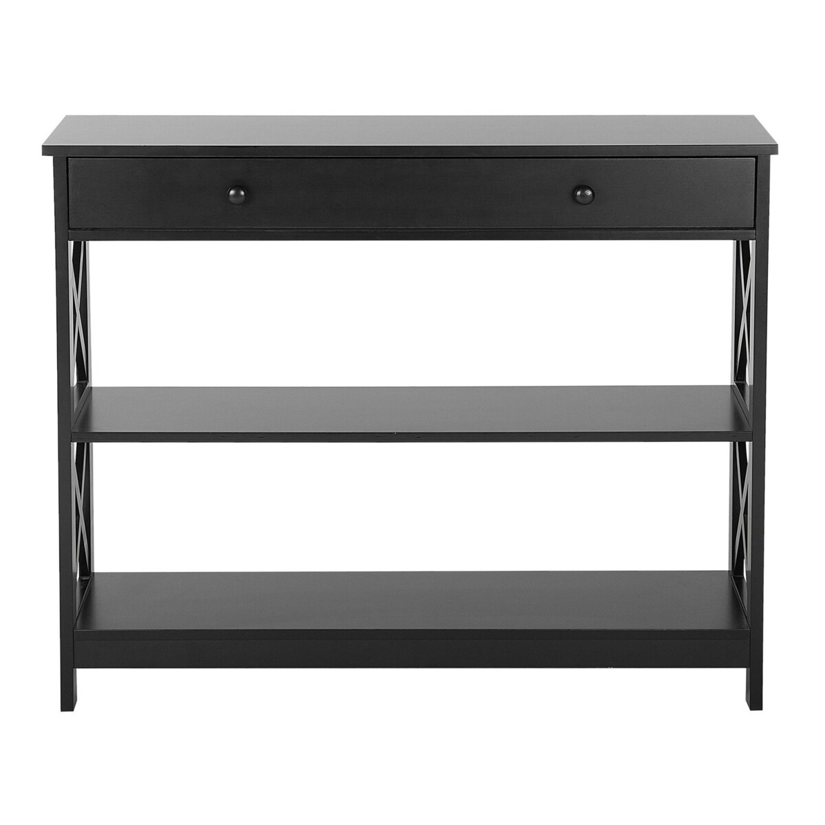 Konsola 1 szuflada czarna MONTGOMERY