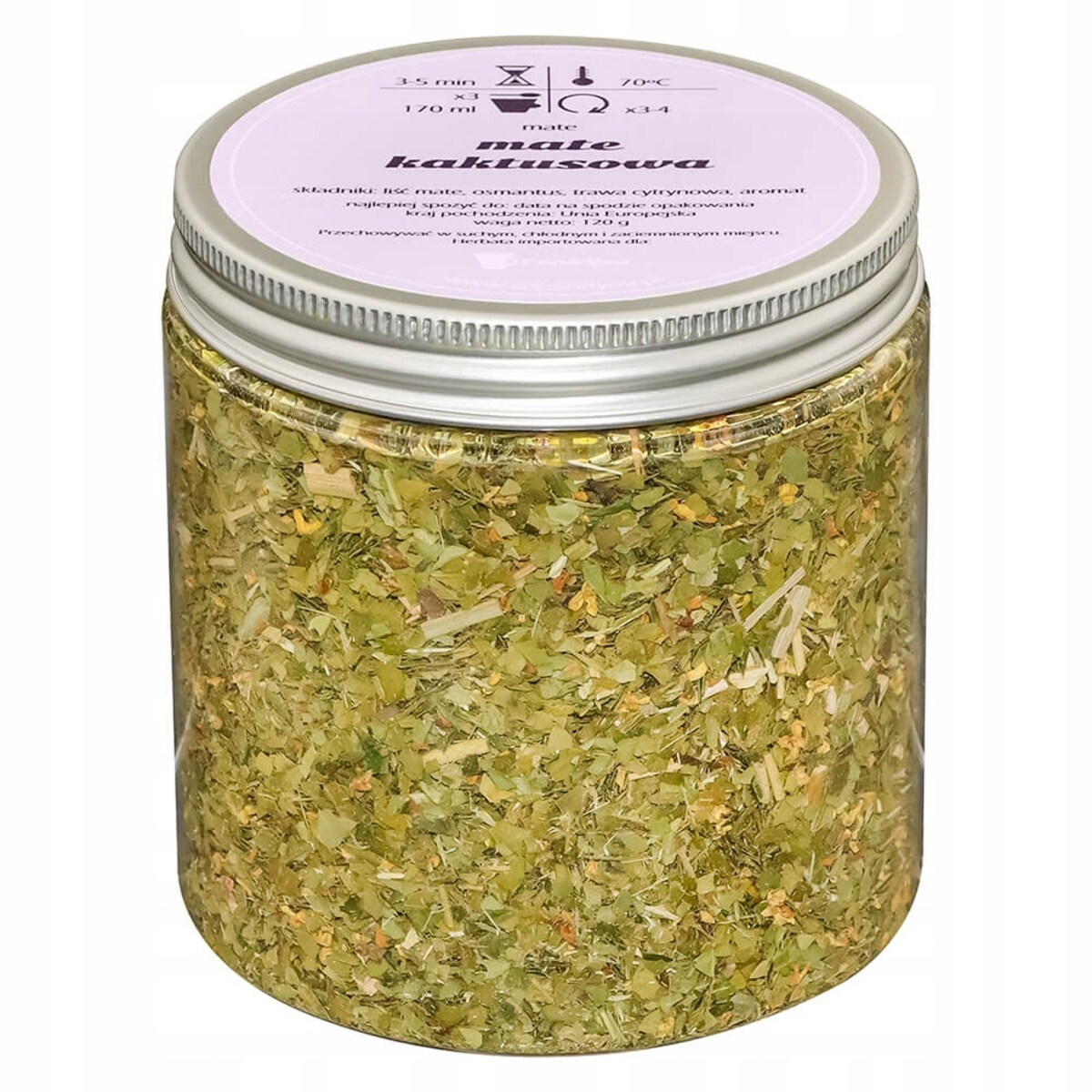 Herbata YerbaMate KAKTUSOWA o smaku cytrusowym z nutą opuncji PREMIUM - herbata liściasta sypana mieszanka napar susz - gotowa na prezent upominek