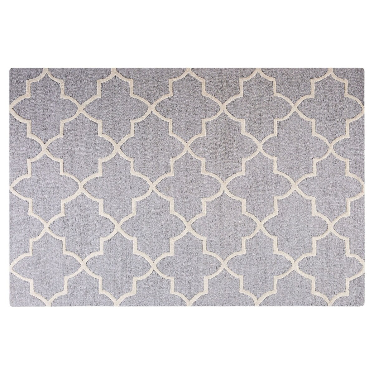 Dywan wełniany 140 x 200 cm szary SILVAN