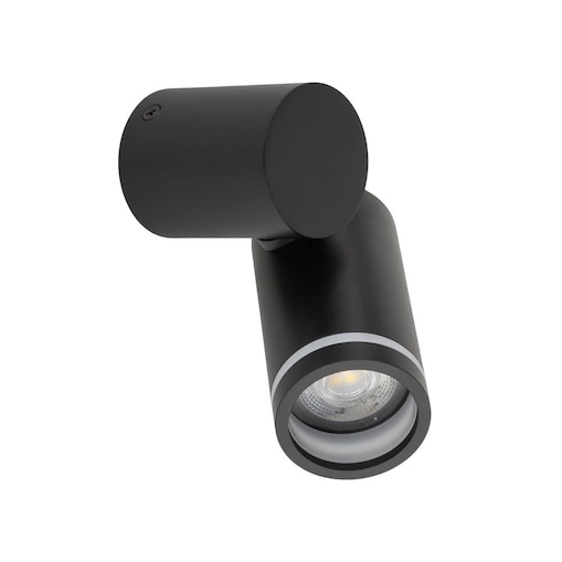 Lampa reflektor spot TK Lighting JET BLACK 5349 czarna GU10 nowoczesna regulowana oprawa ścienna sufitowa 1-punktowa