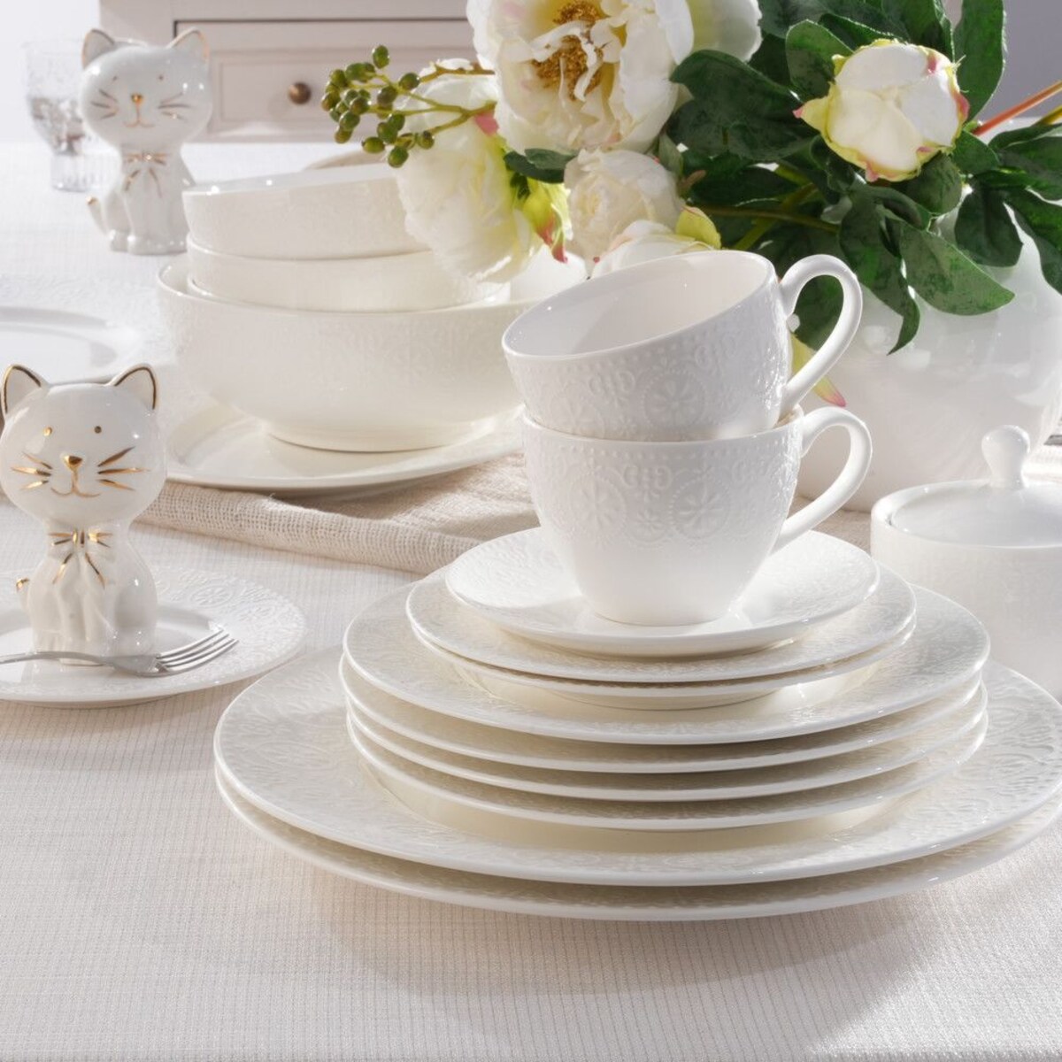 VILLA ITALIA Filiżanka do kawy 200 ml porcelanowa FLORENTINA
