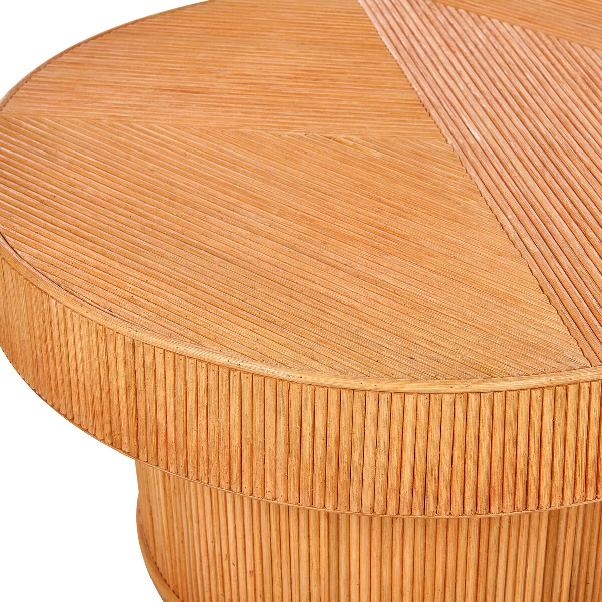 Stolik kawowy ogrodowy AIROLE 150 cm 70 cm Rattan Brązowy