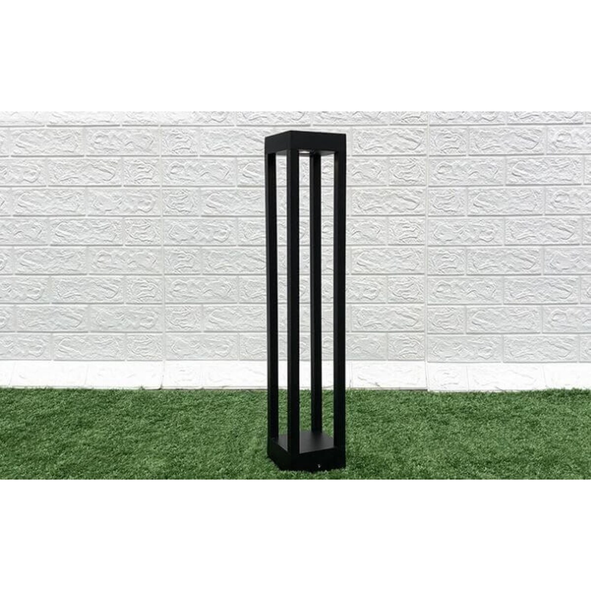 Zewnętrzna LAMPA stojąca QUBE ABIGALI-GLQ600WW 7W prostokątna OPRAWA ogrodowa LED 7W 3000K outdoor IP65 czarna, Abigali