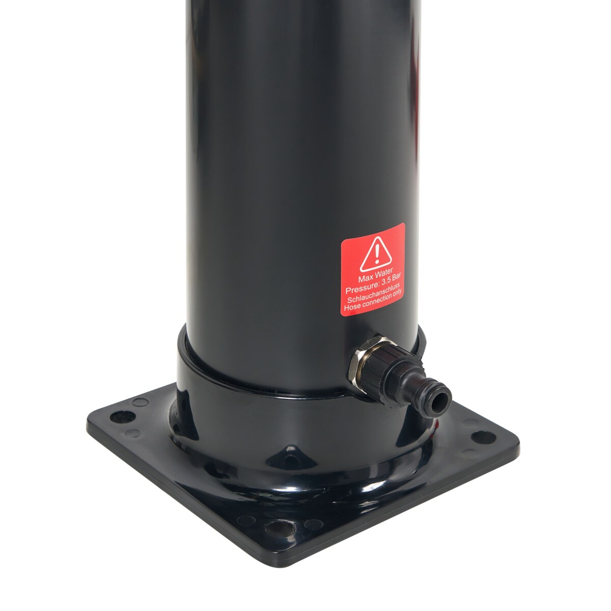 Prysznic ogrodowy solarny wolnostojący ENGABAO Czarny