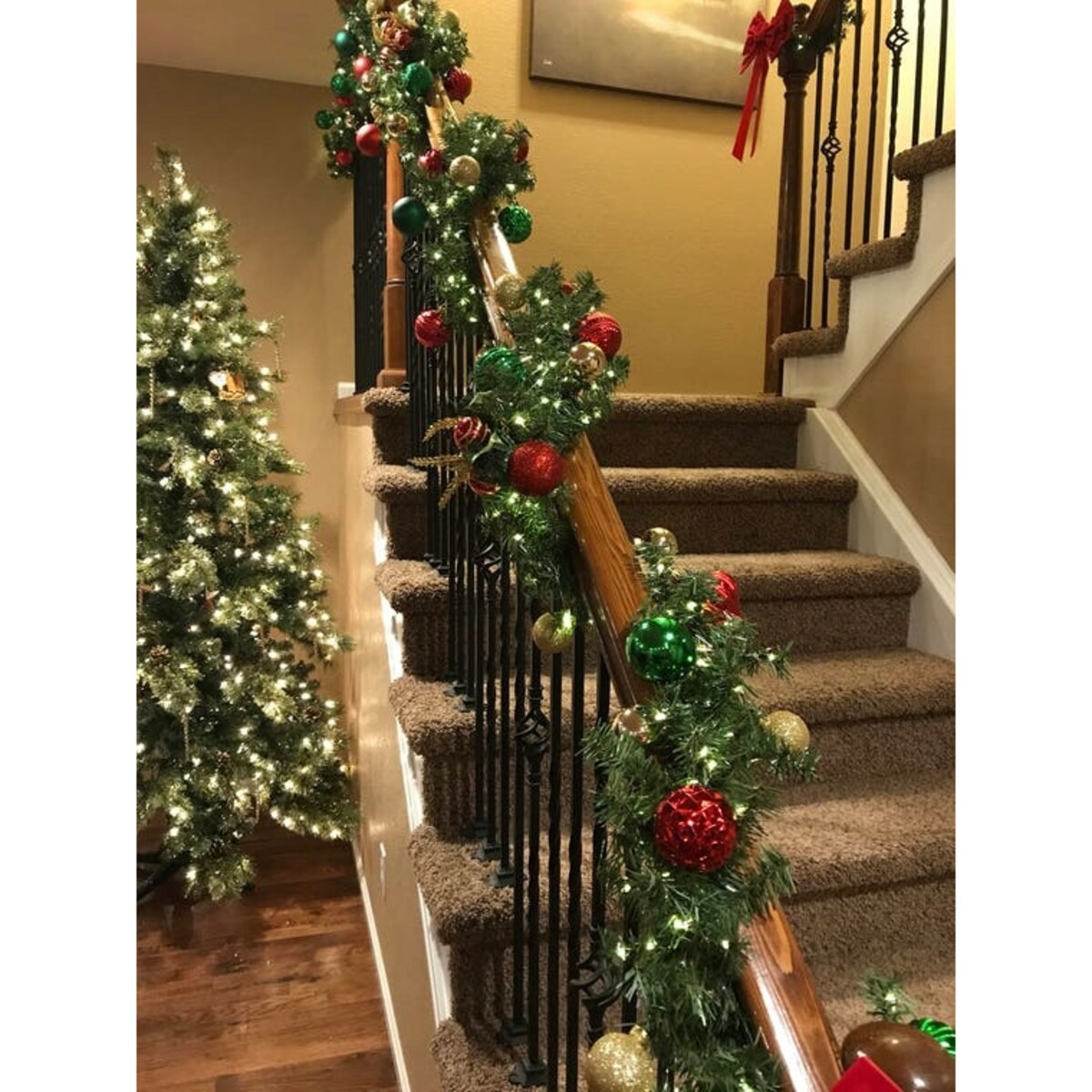 450 cm SZTUCZNA GIRLANDA NA DEKORACJE ZIELONA 20x