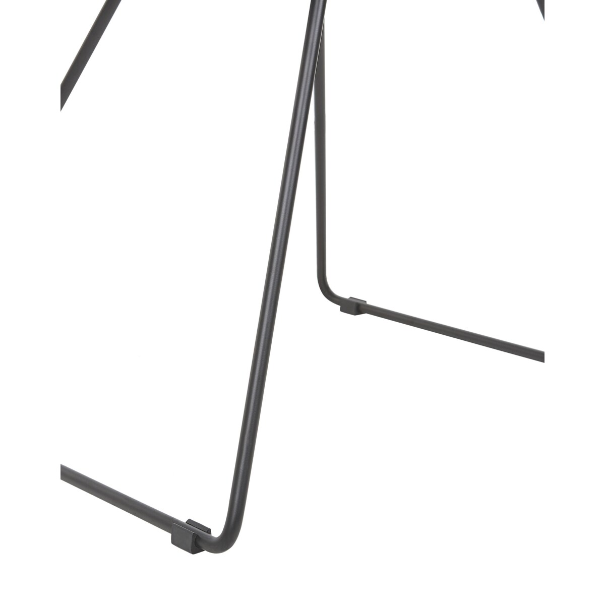 Zestaw 2 krzeseł do jadalni HARLAN Metal Czarny