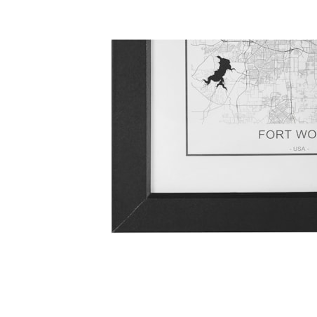 Galeria ścienna mapy 7 ramek czarna DENKORO