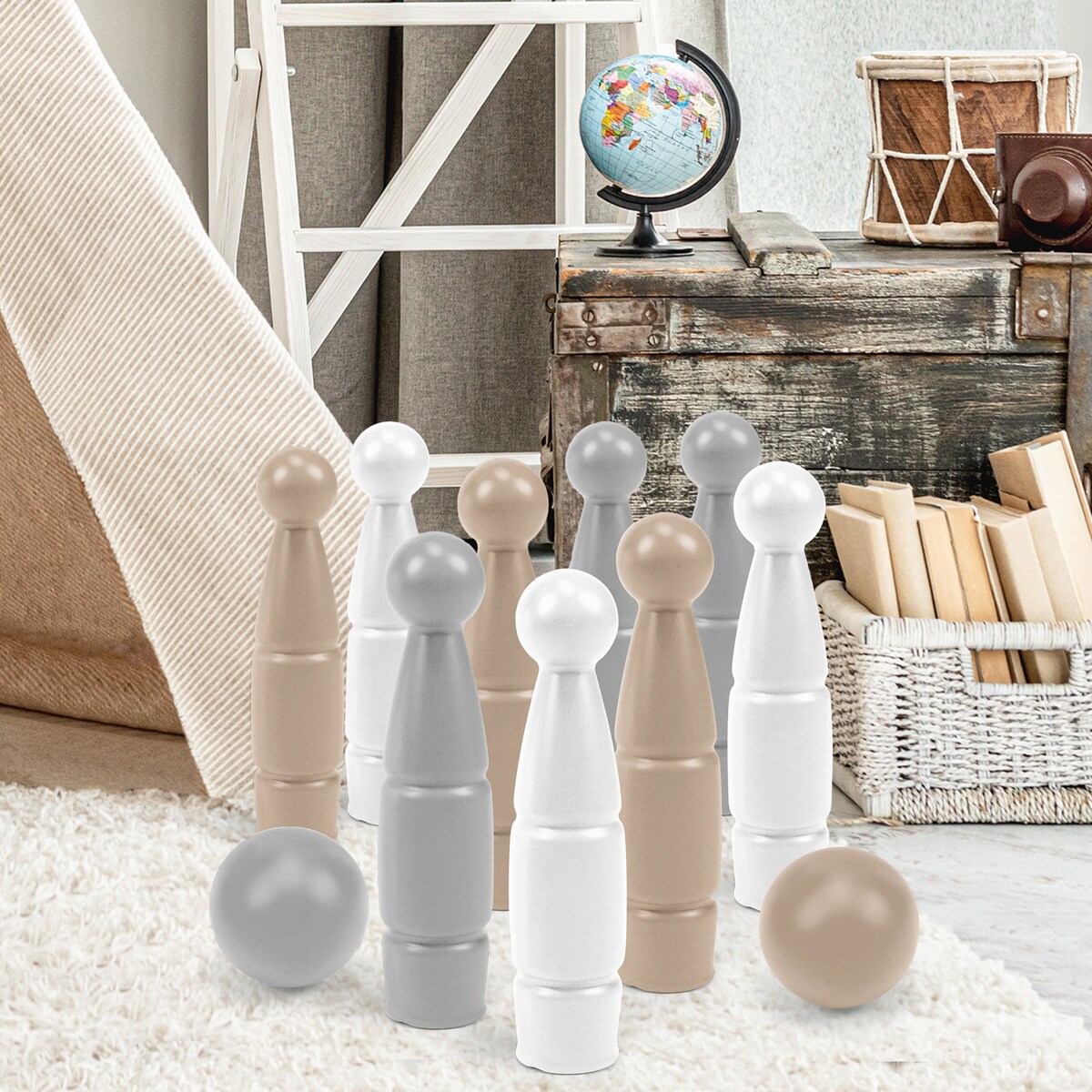 Biszkoptowa Chmurka Zestaw do gry w kręgle 11 el.