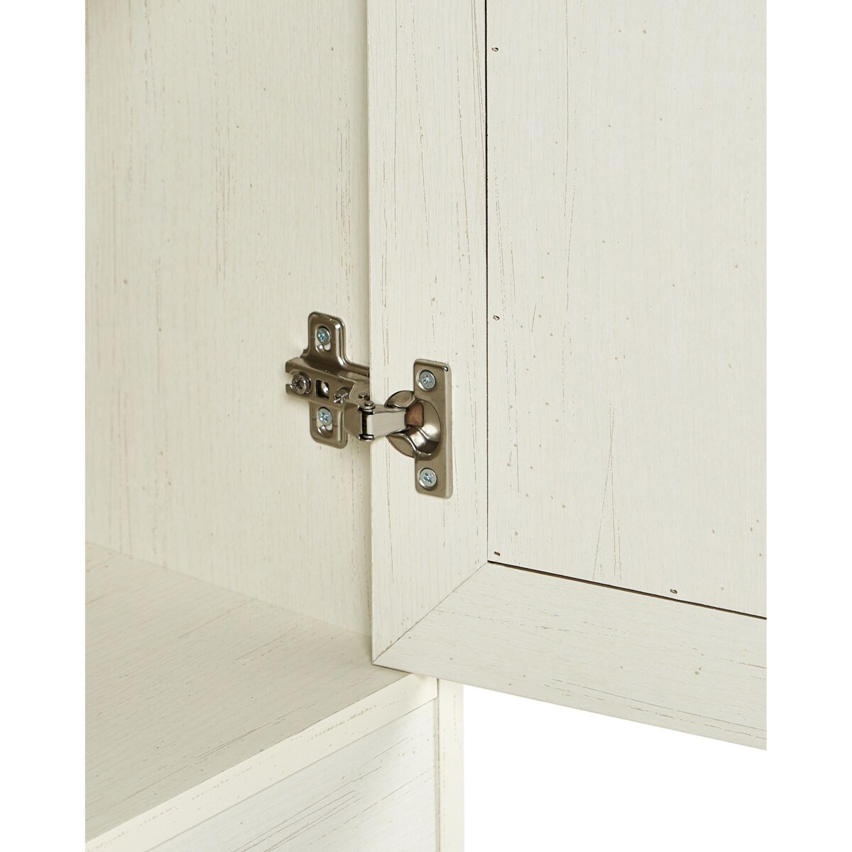 Szafka ze szklanymi drzwiami KALBARRI 80 cm 39 cm Złamana biel