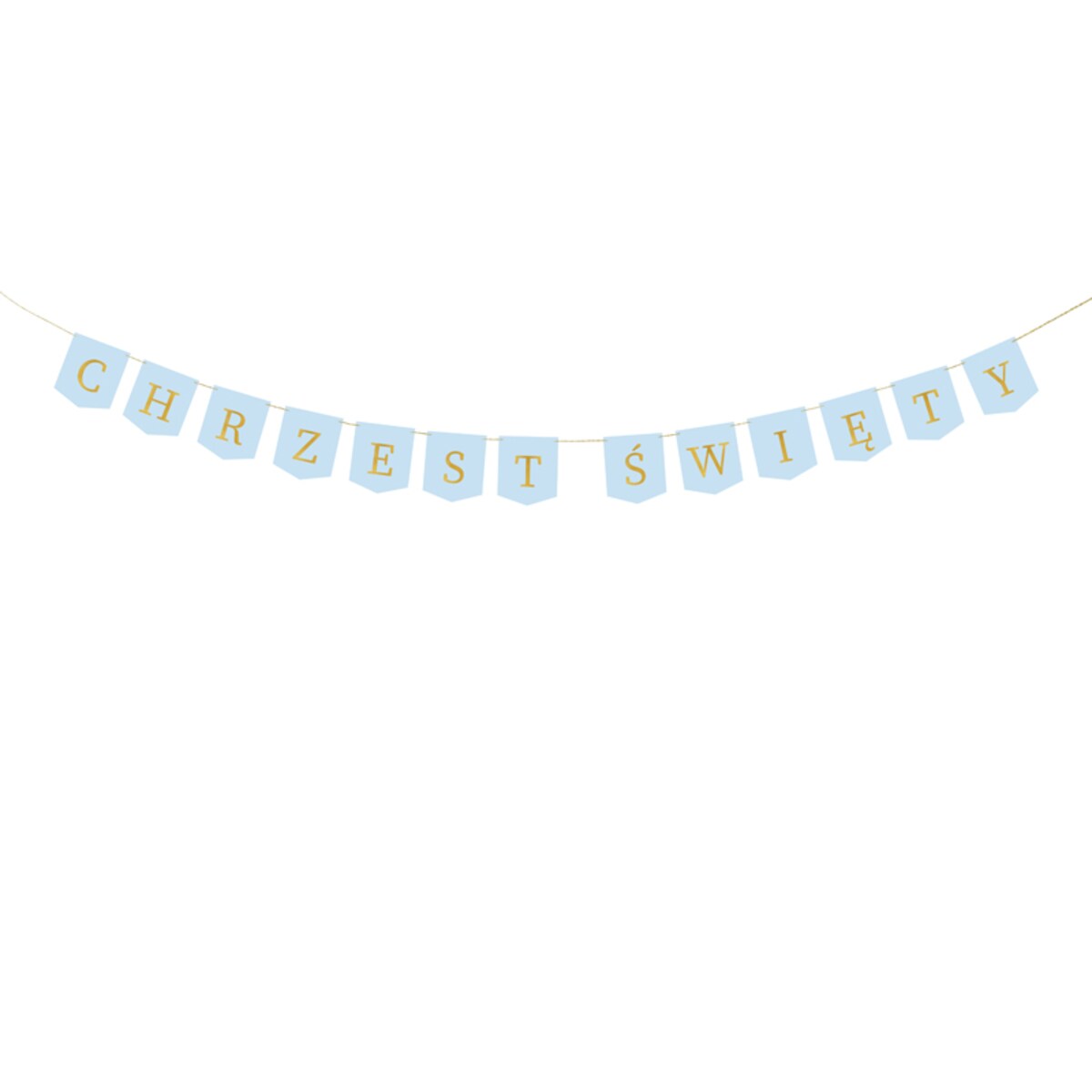 Baner ''Chrzest Święty'', 2 m, jasny niebieski